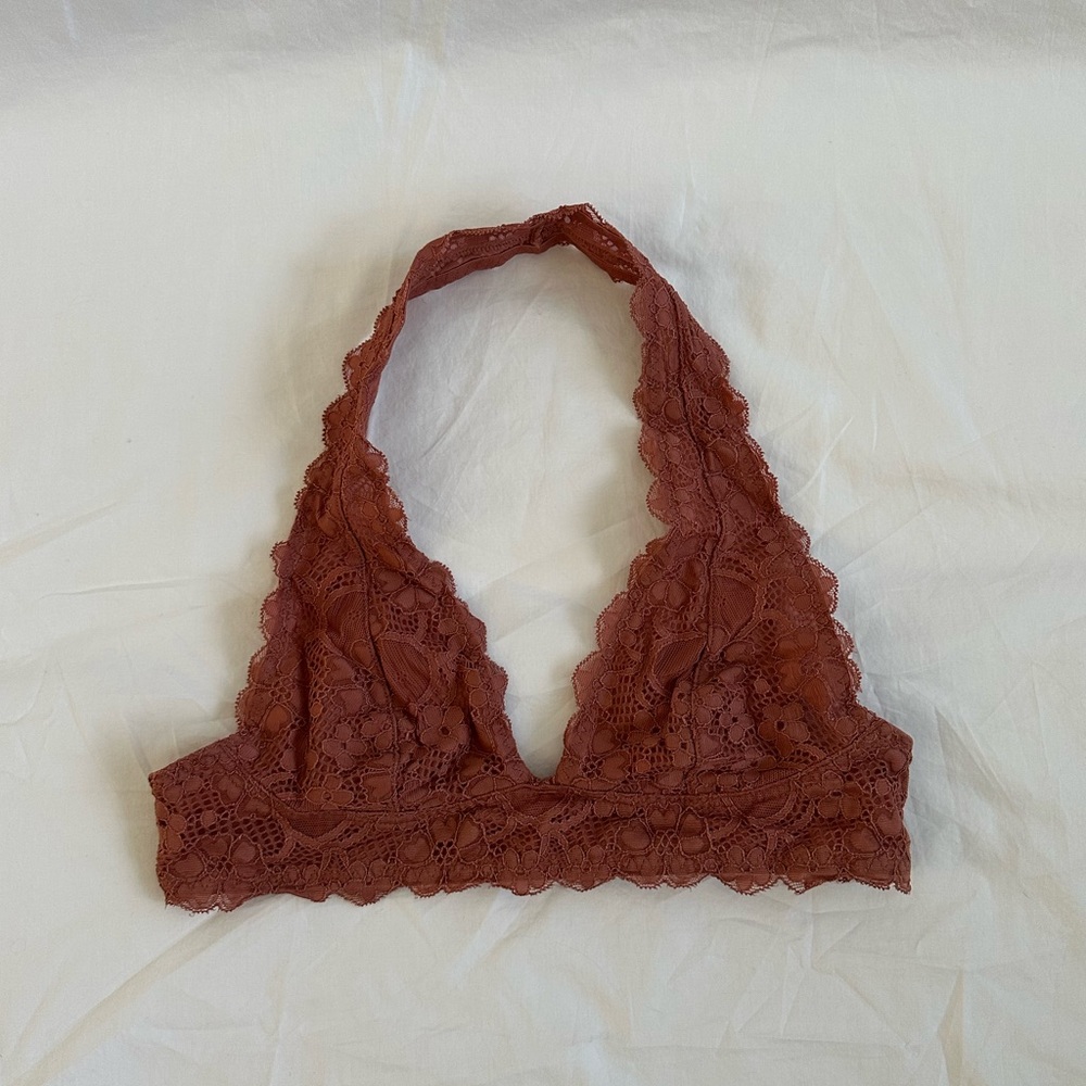 Free People Gallon Lace Halter Bralette- Size S